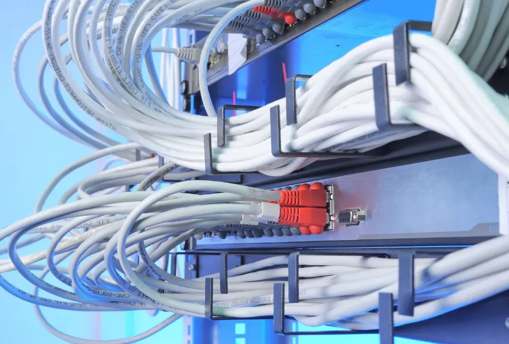 jak zorganizować nadmiar kabla światłowodowego